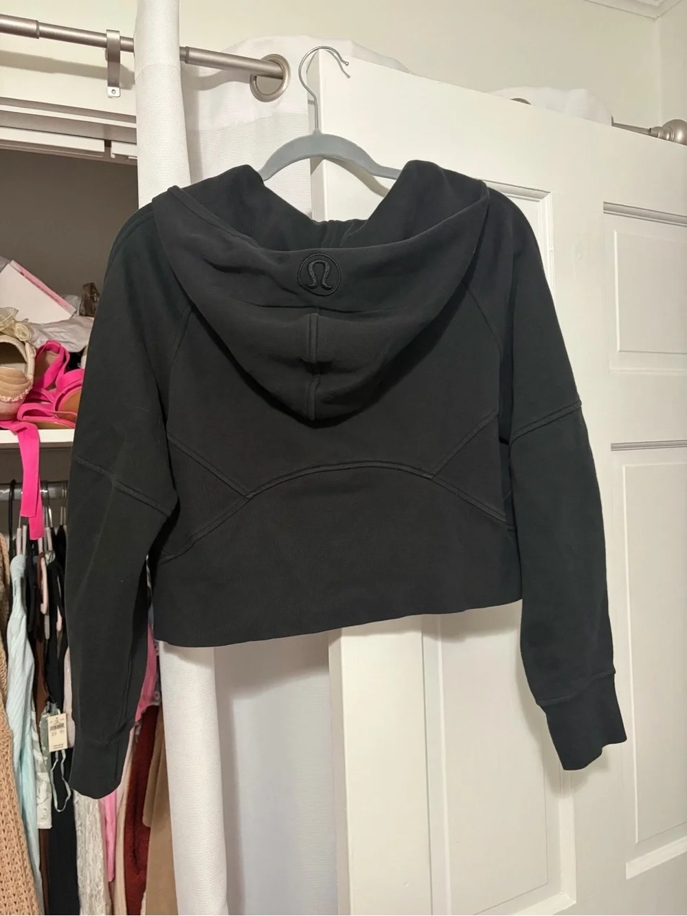 Black Half-Zip cropped lulu lemon scuba - Picture 3 of 4